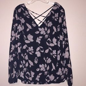 Long sleeve floral Torrid blouse
